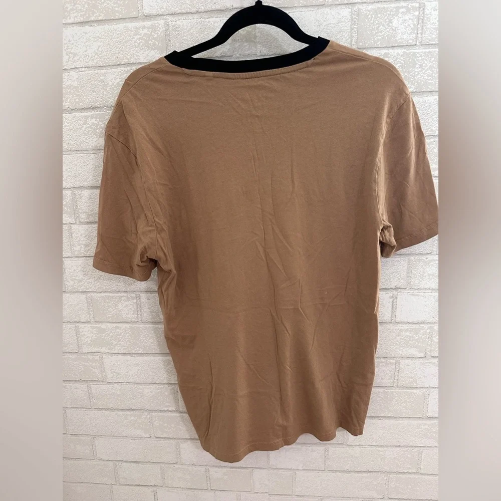 Guess Brand Men's Tan T-Shirt size LG #1856 - Picture 2 of 4